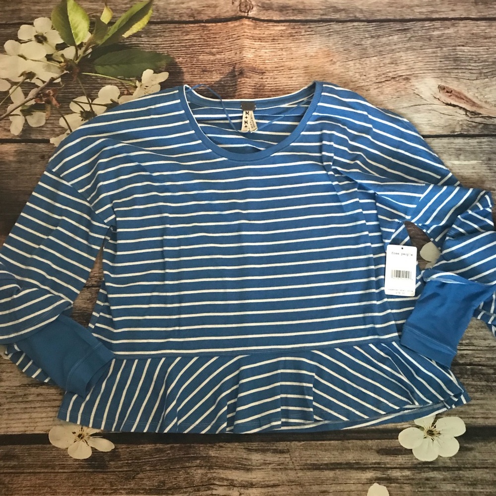 NWT Free People Striped Top - Picture 4 of 8
